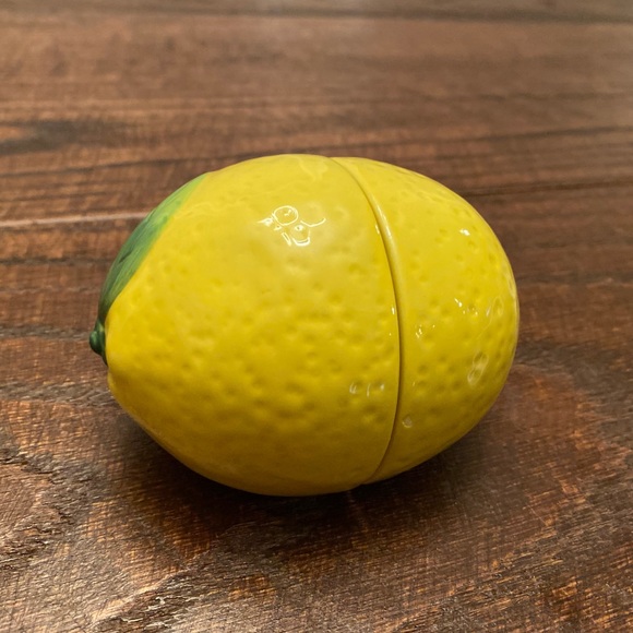 Lemon Slices Salt & Pepper Shaker Set, Lemon Salt & Pepper Shakers, Ceramic - Picture 8 of 14